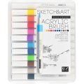 Набор маркеров кистей акриловых Sketch&Art, 12 ЦВ., 22-0155