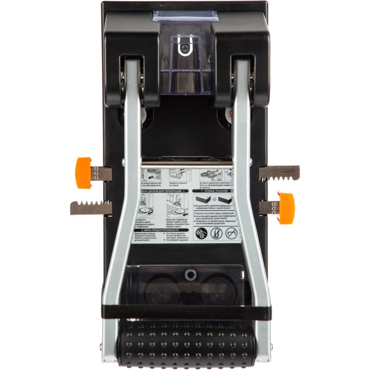 Дырокол Attache до 110 листов, металлический, мощный, черный