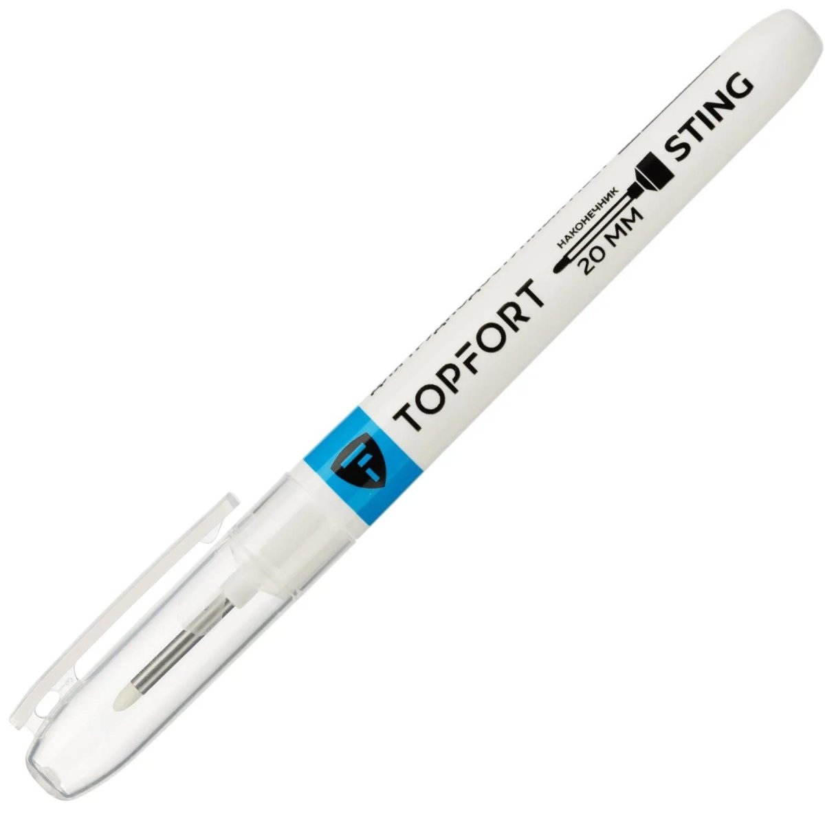 Набор маркеров строительных Topfort 1 мм с длинным наконечником 5 цв
