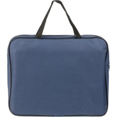 Папка офисная А4 цветная, ШИРОКАЯ, ткань ПДМ-11, СИНЯЯ