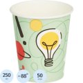 Стакан одноразовый бум 1-сл.250 мл d-80мм ИНСАЙТ 50шт/уп