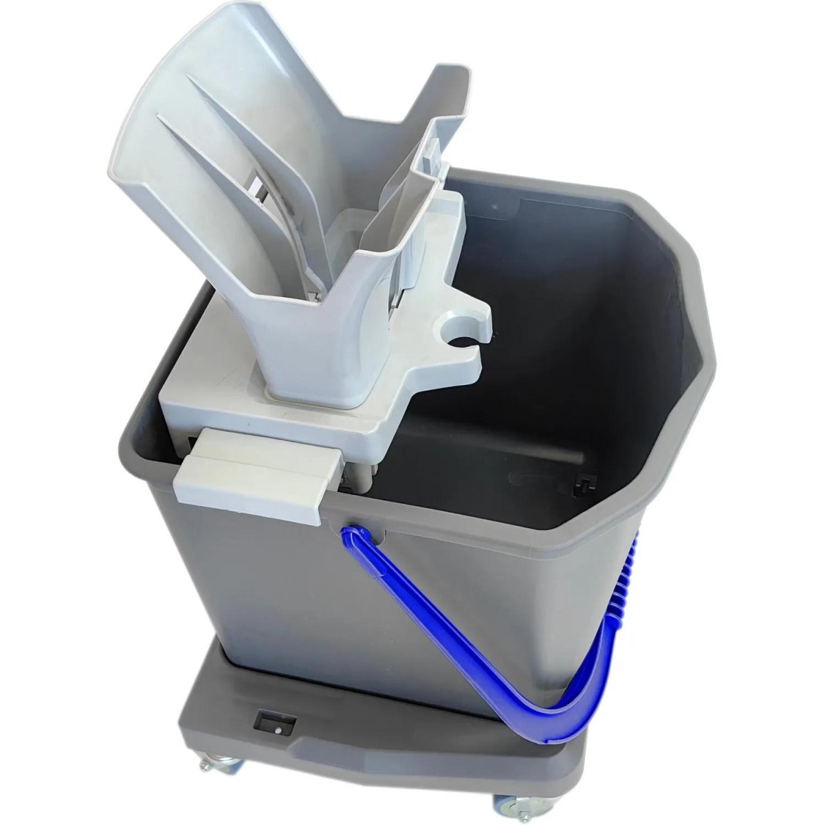 Ведро на колесах Росмоп Лайт с отжимом (ручка синяя)_PRO-25LB