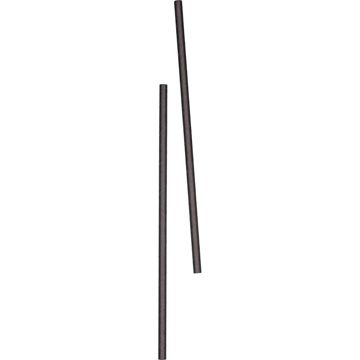Трубочки для коктейля  бумажная чёрная 197мм, d-6мм, 2500шт/кор