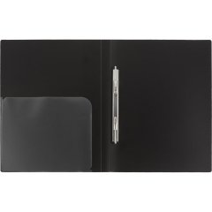 Скоросшиватель пластиковый Attache A4 черный плот 0,7мм вмест до 200листов