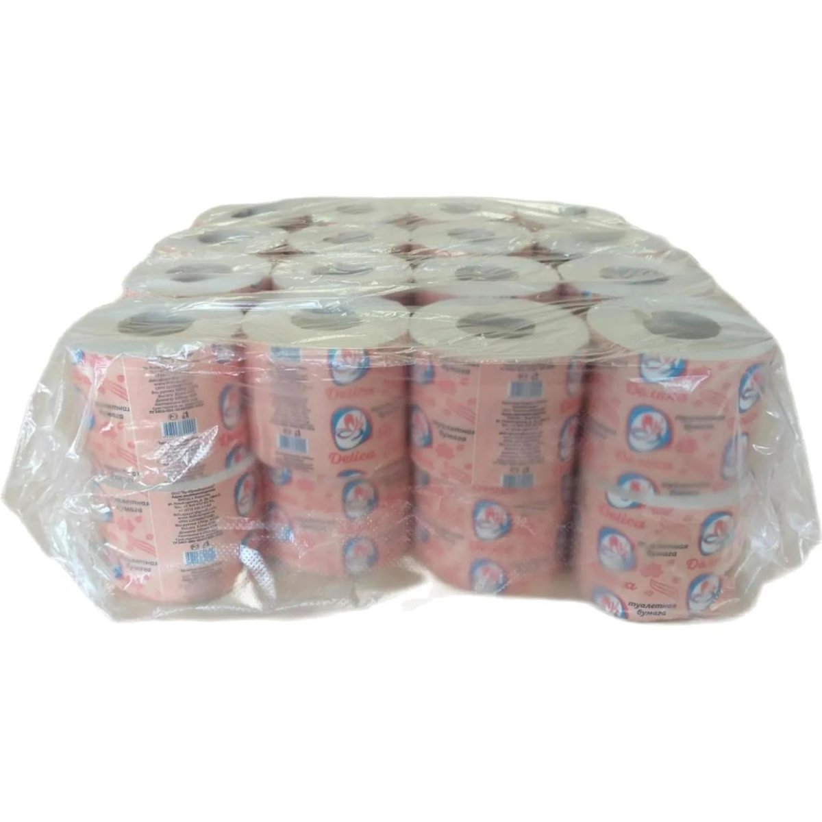 Бумага туалетная Delica 1 слой 36 метров на втулке 32 рул/уп