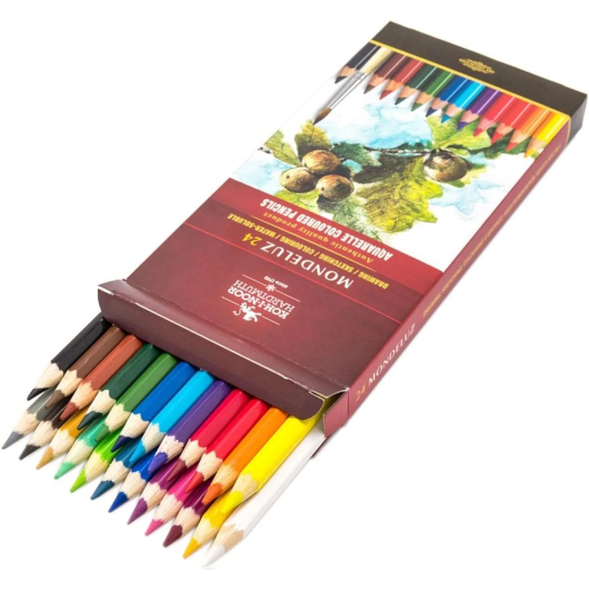 Карандаши акварельные KOH-I-NOOR, MONDELUZ 24 цв. шестигр, 3718/24