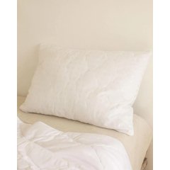 Подушка 50х70, стеган,(иск.лебяжий пух/тикПЭ), бел. Шашечки, 7шт/уп