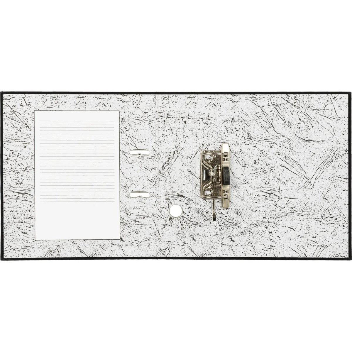 Папка-регистратор 75мм Attache А4 черная РР/бумага без мет. уголка