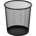 Корзина для мусора круглая Luscan метал cетка  7,8 л черная