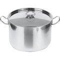 Кастрюля 5л нерж.тройное дно d=235 h=130, ИНДУКЦИЯ, LUXSTAHL, кт148