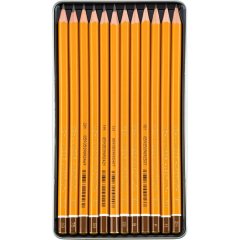 Набор карандашей черногр KOH-I-NOOR 1502/II 8B-2H 12шт./наб.,б/ласт, Чехия