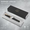 Ручка перьевая Parker Urban Muted Black GT 0,8мм,синий,подар.кор.,1931593