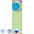 Стикеры ATTACHE Bright colours с клеев.краем 38х51 салатовый 100л. 3 шт/наб