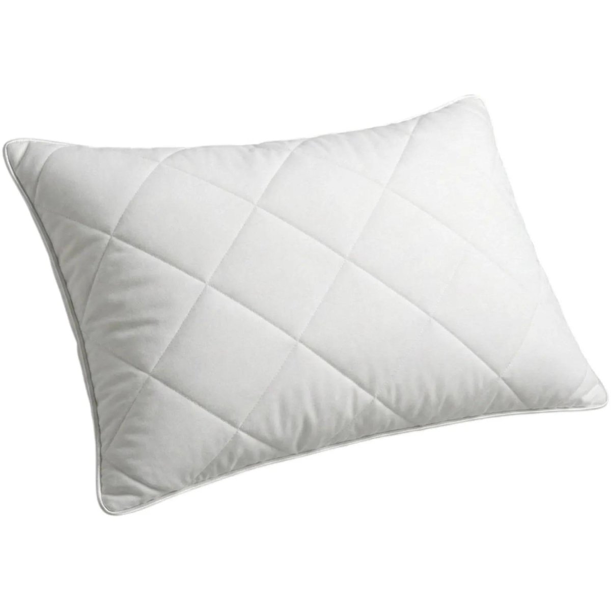 Подушка 50х70, стеган,(холлофайбер/микрофибра),кант, 600г.,бел. , 7шт/уп