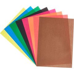 Бумага цветная Комус Класс 8л, 8цв, А4, Живая природа, офсет