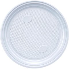 Тарелка одноразовая d 205 мм, бел., ПП, 800 шт/кор