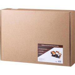 Набор настольный 6M-3A на 6 предметов из МДФ, цвет: коричневый/черный