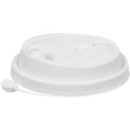 Крышка д/стакана с питейн.ПП d-80мм матовый/бел., 1000шт/кор (3002М/Б)