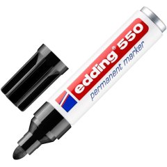 Маркер перманентный EDDING 550/1 черный 3-4мм круглый наконечник, блистер