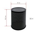 Корзина для мусора 16л К250 низ.перф.черн.