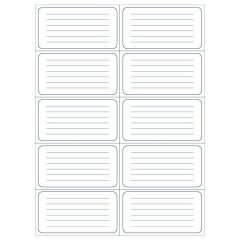 Этикетки самоклеящиеся Большая рамка 105х57 10шт наА4,20л/уп