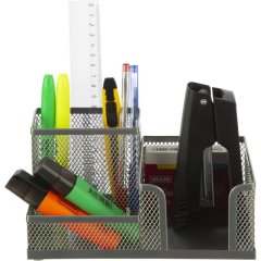 Подставка-органайзер для канц принадлежностей Attache серебр 185x93x102мм