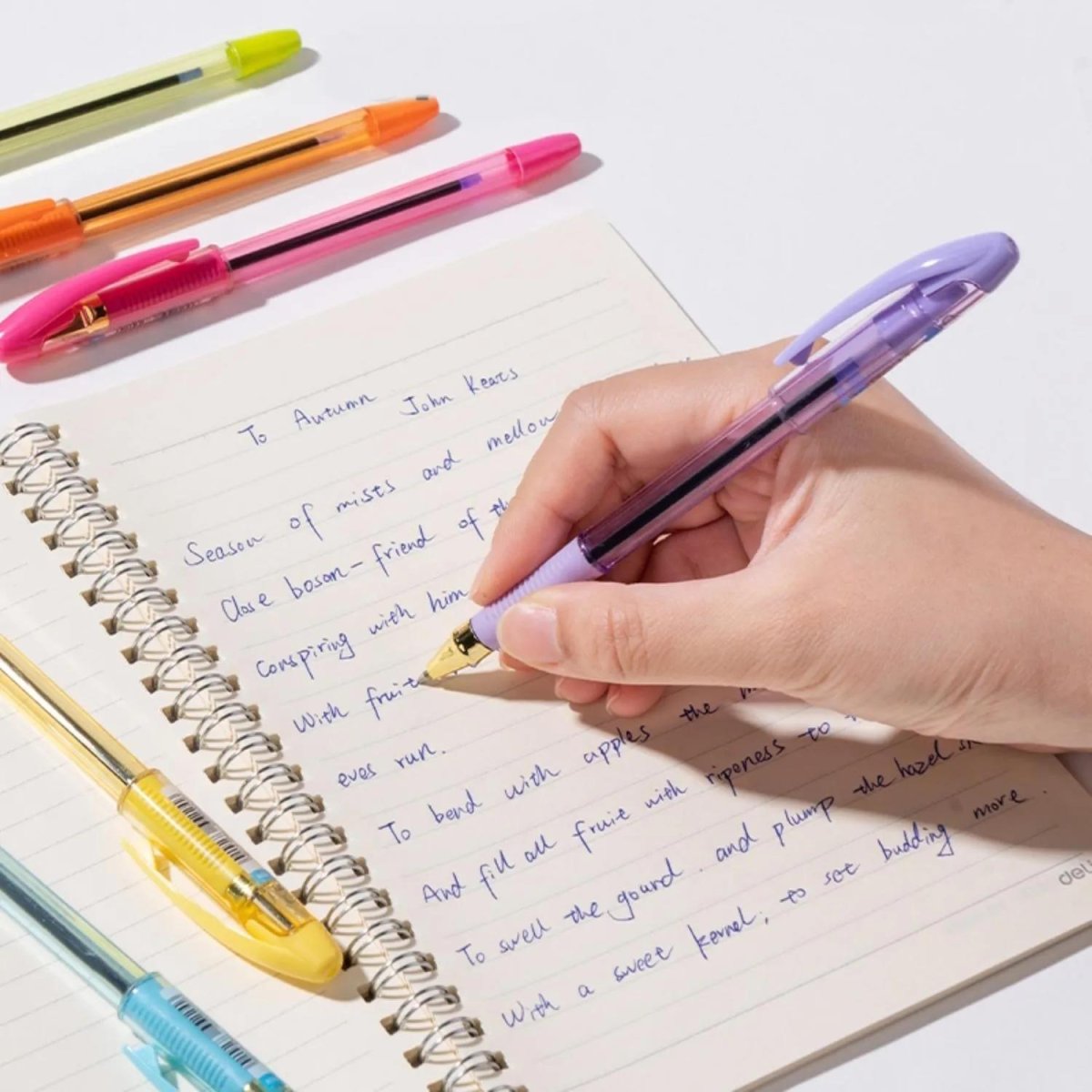 Ручка шариковая неавтомат. Deli EQ40T,пулевидн.нак,0.7мм,пониж.вязк,син