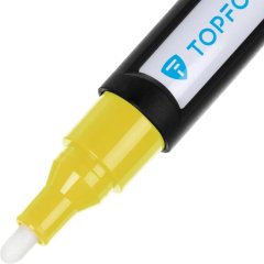 Маркер лаковый TOPFORT Industrial Plus 4 мм желтый