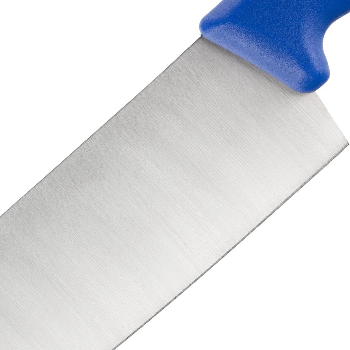 Нож поварской лез 300 мм  толщ 2 мм  3Cr13  синяя пластиковая ручка