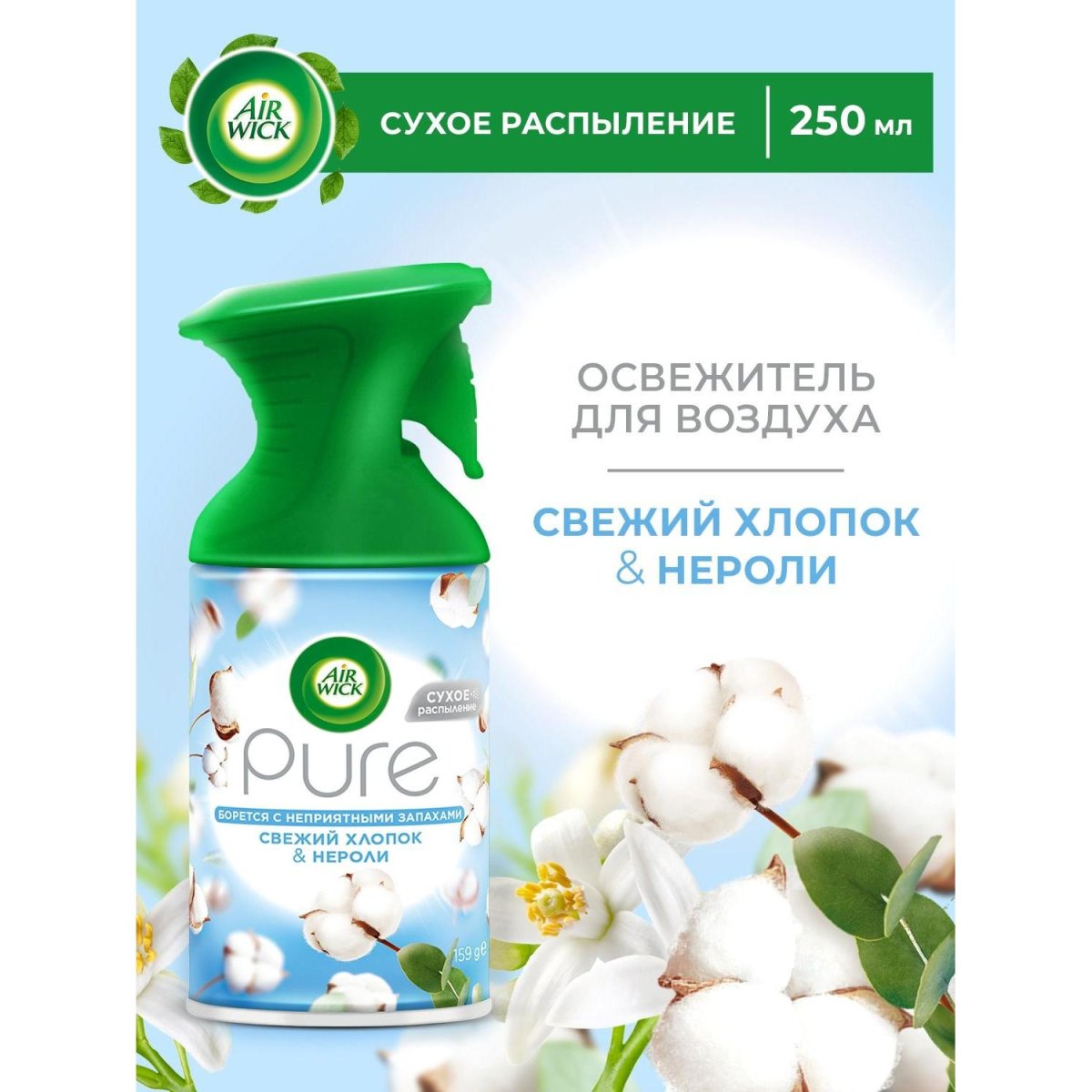 Освежитель воздуха Air Wick Pure в аэр уп Гармония ед с прир СвежхлопНероли