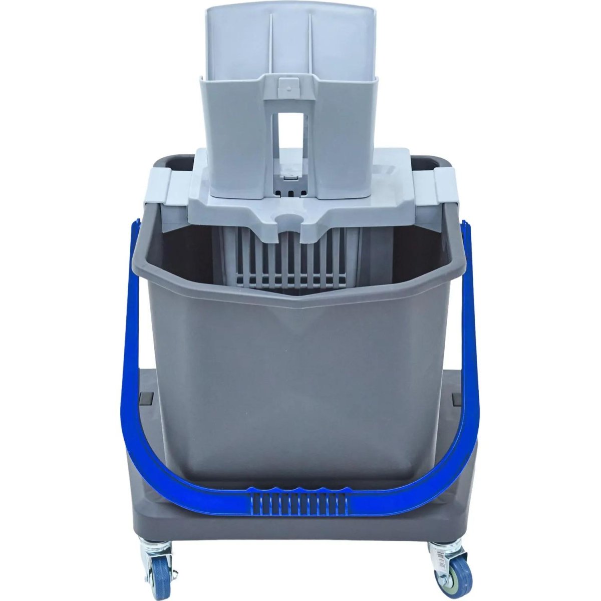 Ведро на колесах Росмоп Лайт с отжимом (ручка синяя)_PRO-25LB