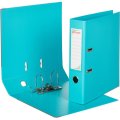 Папка-регистратор Комус Стандарт 75мм  бирюзовая, ПБП2, карм.кор., мет.уг