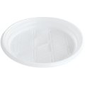 Тарелка одноразовая Комус d 205 мм, бел., ПП, 100шт/уп