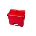 Совок с крышкой и резьбой под рукоять FBK 330х310х125 мм красный 80201-3