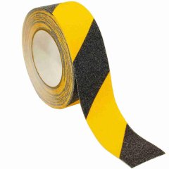Клейкая лента противоскольз. AS60 Vintanet,сред.зерн.,чер-желт.,50мм х 10м
