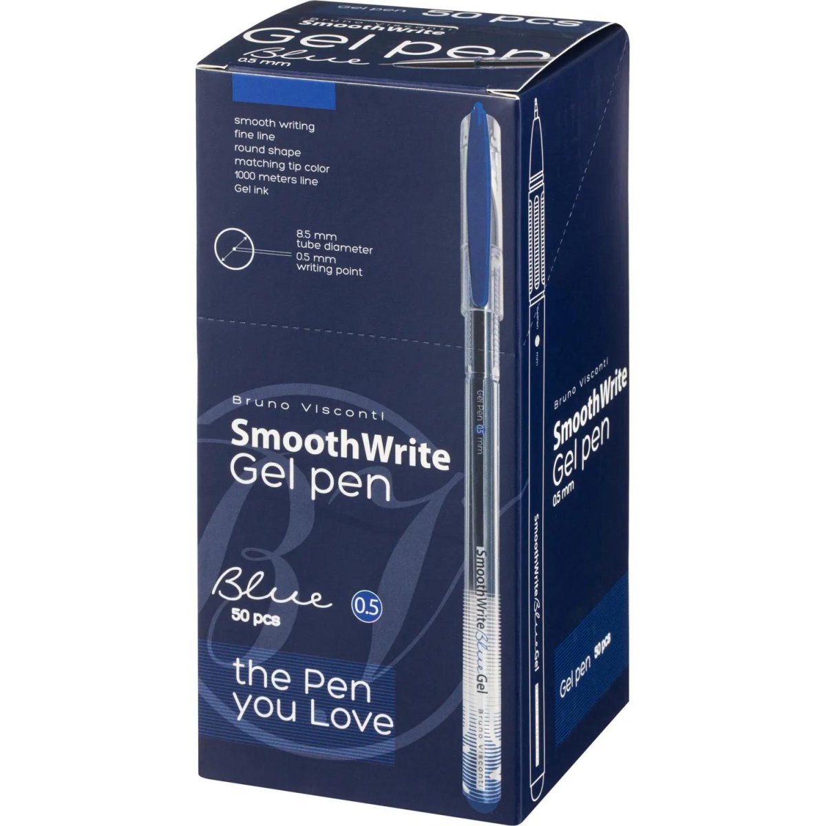 Ручка гелевая неавтомат. SmoothWrite 0.5мм, синий, 20-0393/01