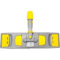 Держатель МОПа универс/зажимы, пластик LuscanProf  50х11см, серый/желтый