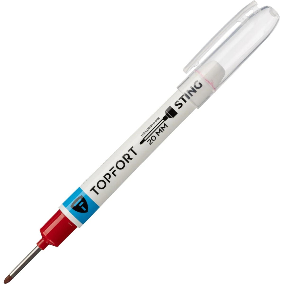 Набор маркеров строительных Topfort 1 мм с длинным наконечником 5 цв