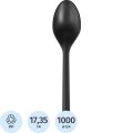Ложка однораз.столовая ПП 173,5мм, черн., 1000шт/кор (4033Ч)