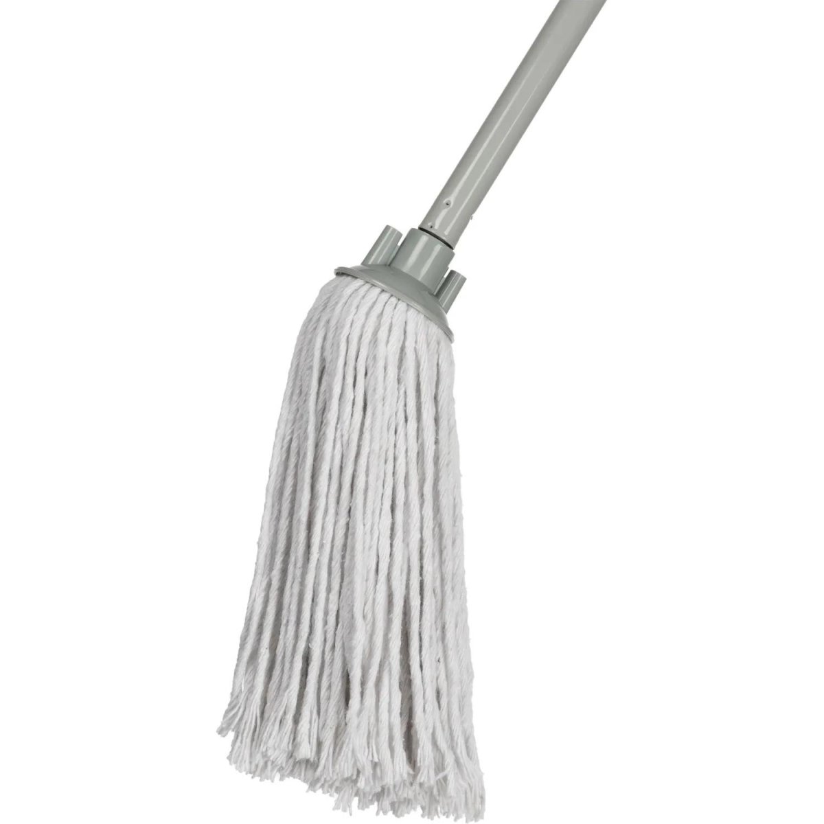 Швабра веревочная для пола 28x15 см,ПП,хлопок,метал,120cm;серый