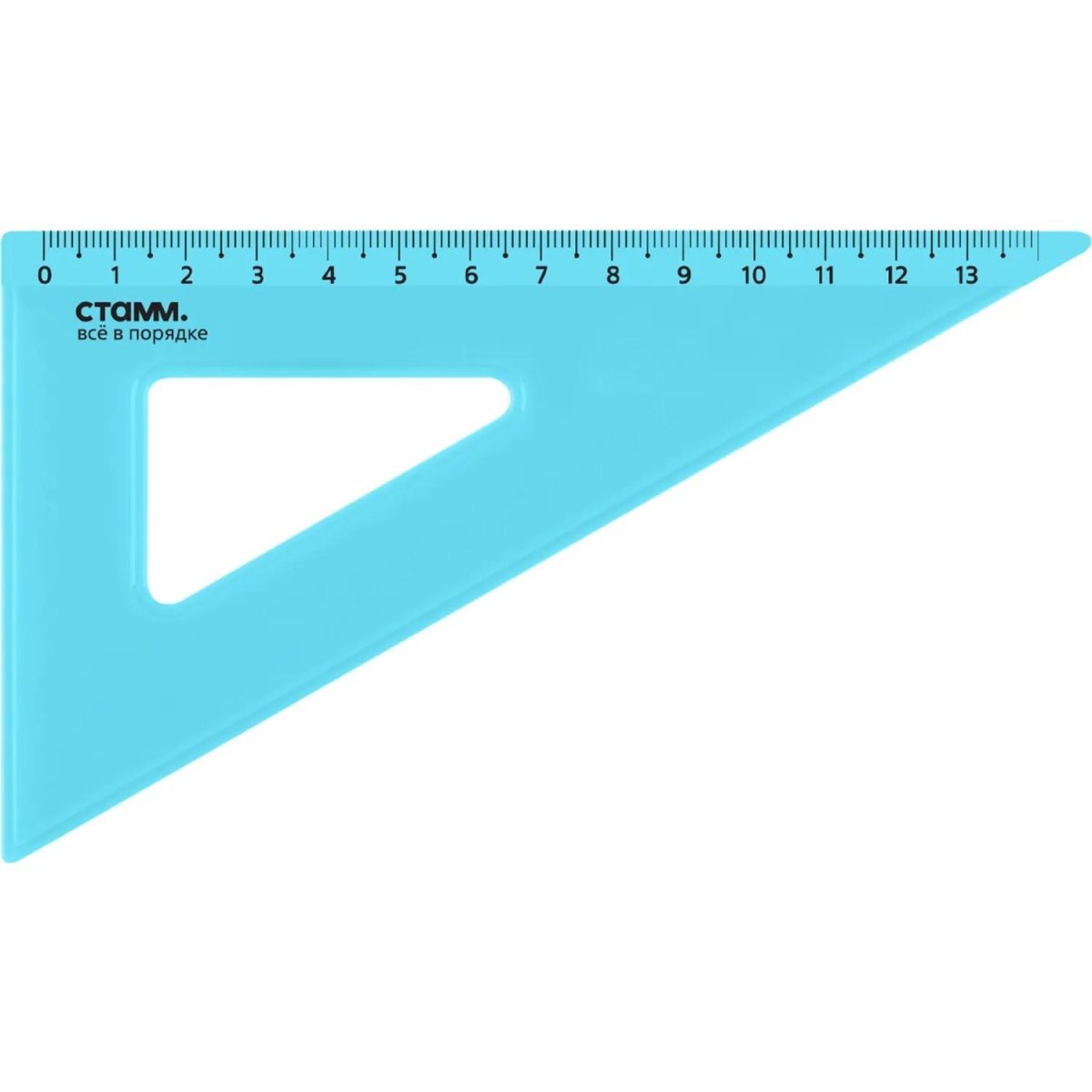 Треугольник 13 см угол 30 градусов NEON Cristal цвет ассорти ТК-33