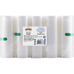 Пакет вакуумный рифленый в рулоне AVIORA, 150 х 5000 мм, 5 шт/уп