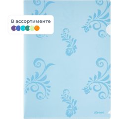 Папка уголок А4 Комус Русская серия Arctic&Mountain 200 мкм, 2шт/уп