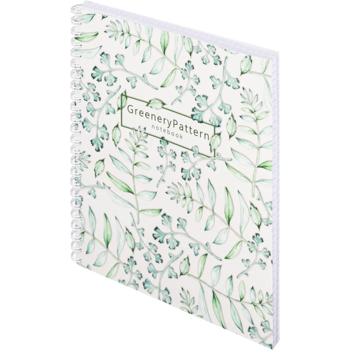 Бизнес-тетрадь Цветы А5 96л,клетка, обл. мел. картон, спираль,белый