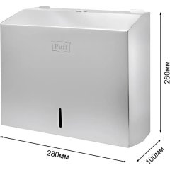 Диспенсер для полотенец лист V-слож нерж. cталь Puff-5610