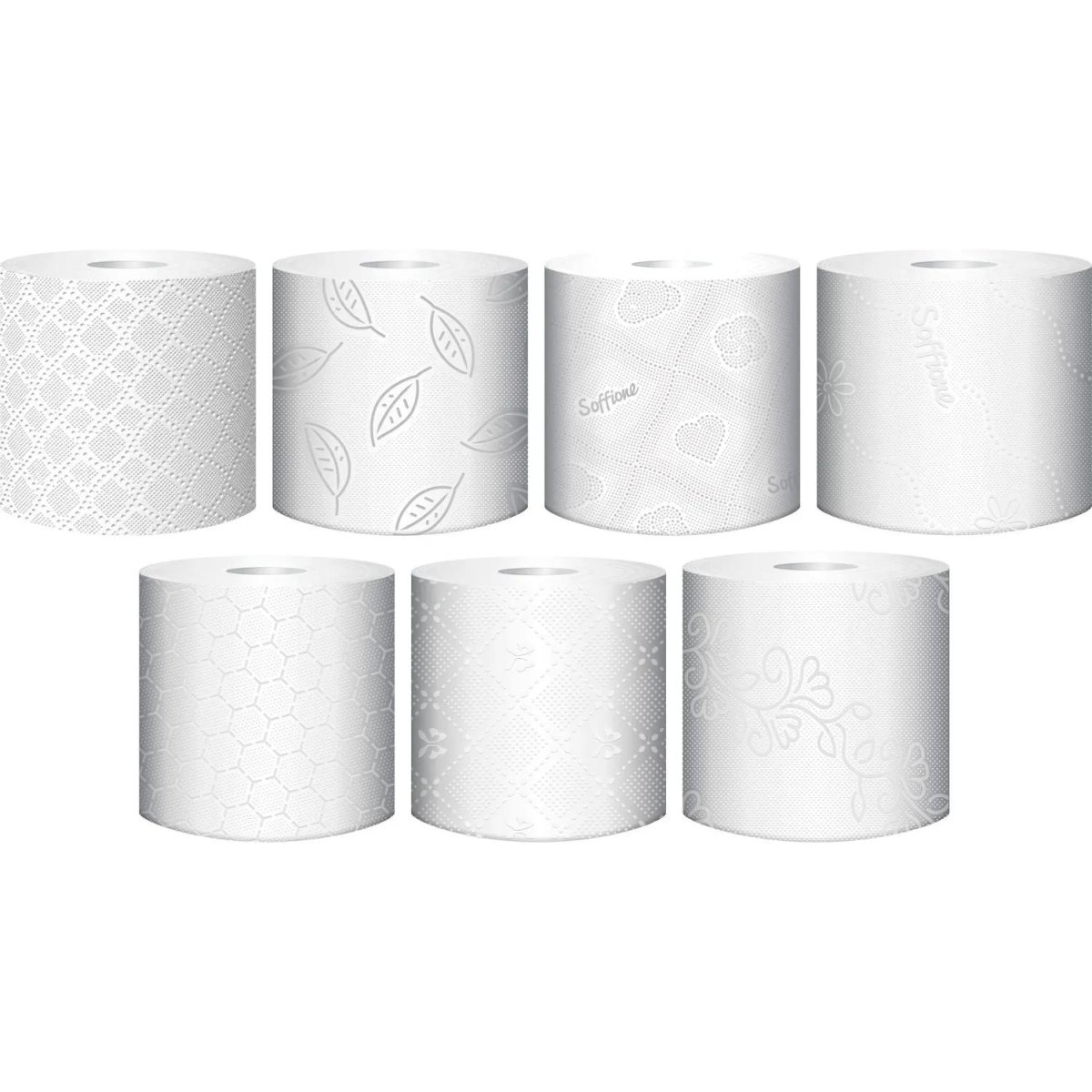 Бумага туалетная Soffione Smart 2сл белая 15,68м 24рул/уп