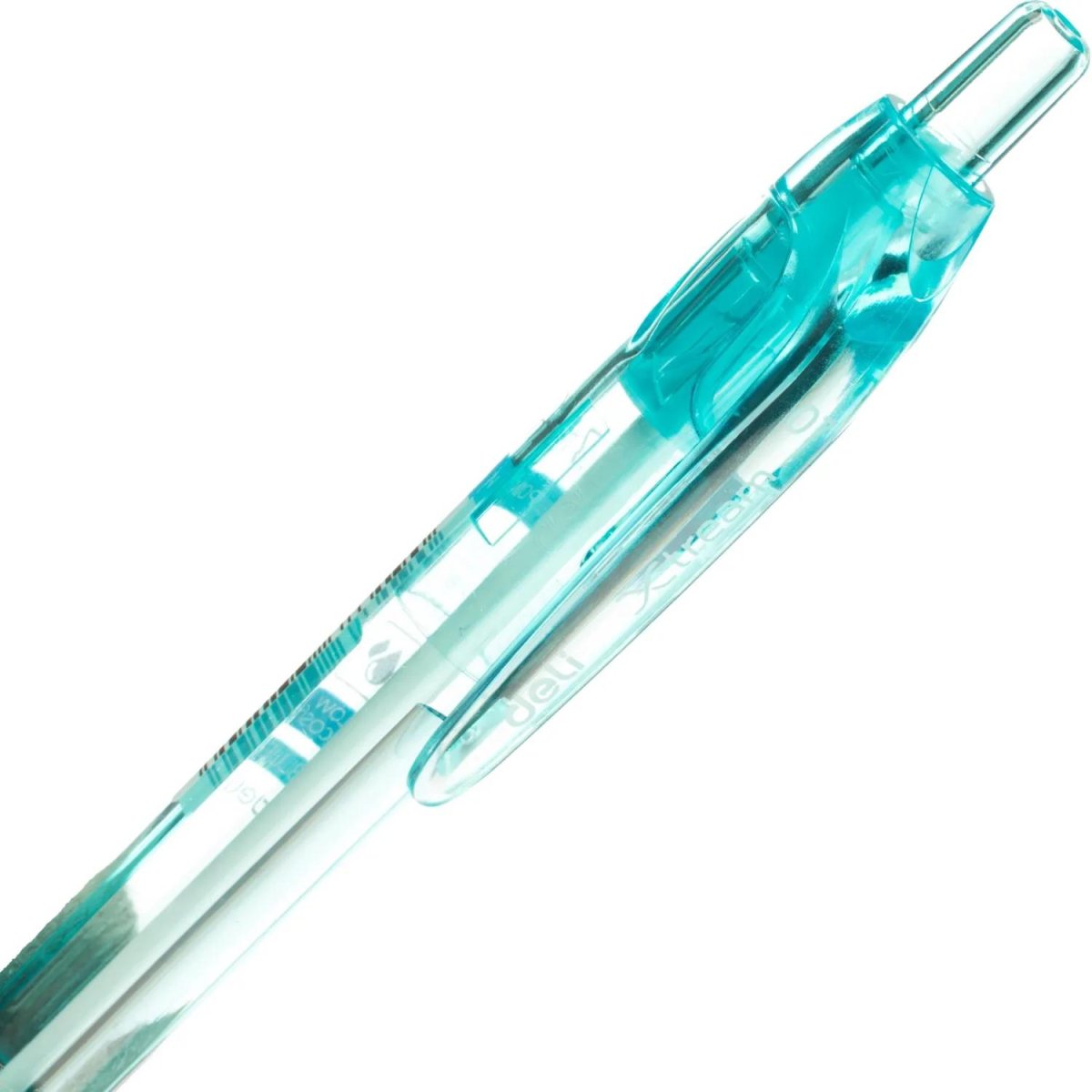 Ручка шариковая автомат. Deli EQ057-BL,син,пулев.нак,0,7мм,рез.грип,4цв.асс