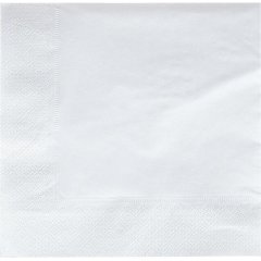 Салфетки бумажные Luscan 2сл 33х33см белые 200шт/уп