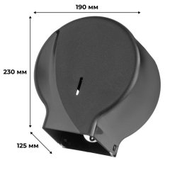 Диспенсер для туалетной бумаги рул мини черный R-1310B
