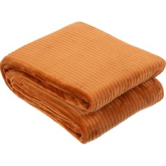 Плед микрофибра Luscan, фактура шоколадный 200х220